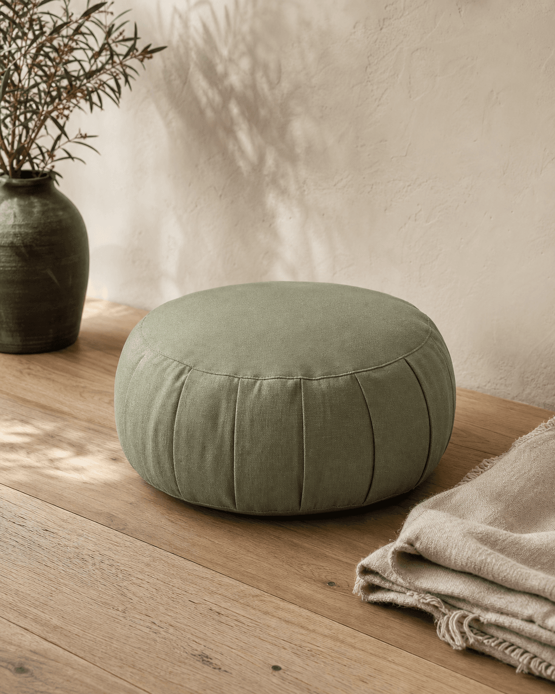 Organic Burgundy Meditation Cushion